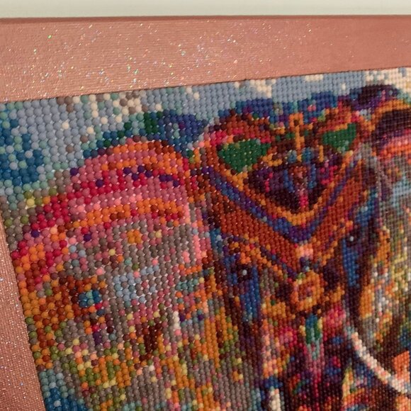 NEW Elephant Dimaond Art on 12 x 16" Stretched Canvas - Picture 5 of 9